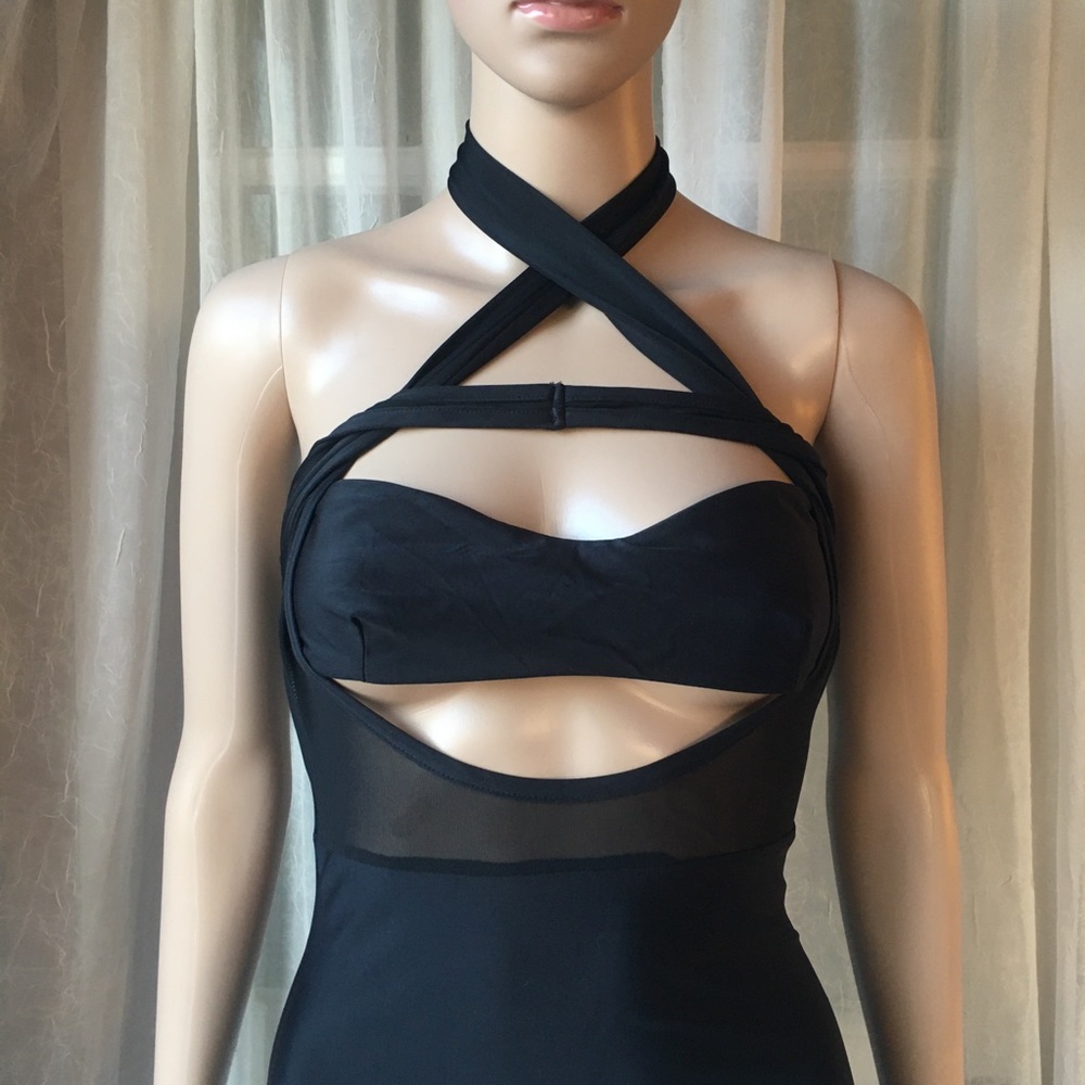 Strappy Peekaboo Negligee Dress